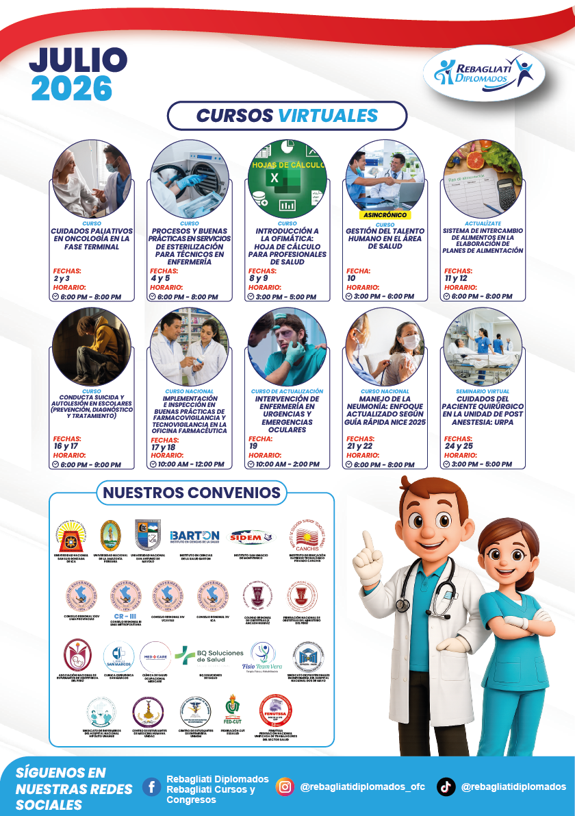 CALENDARIO CURSOS VIRTUALES JULIO 2026