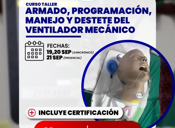 Armado, programación, manejo y destete del ventilador mecánico