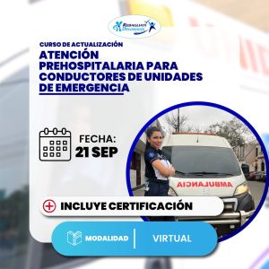 Atención prehospitalaria para conductores de unidades de emergencia