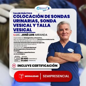 Curso colocación de sondas urinarias, sonda vesical y talla vesical