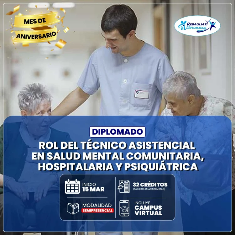 Diplomado rol del técnico asistencial en salud mental comunitaria hospitalaria y psiquiátrica