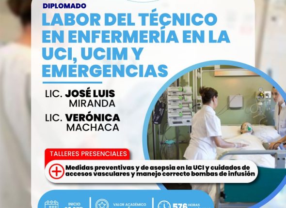 Labor del técnico en enfermería en la UCI, UCIM y emergencias