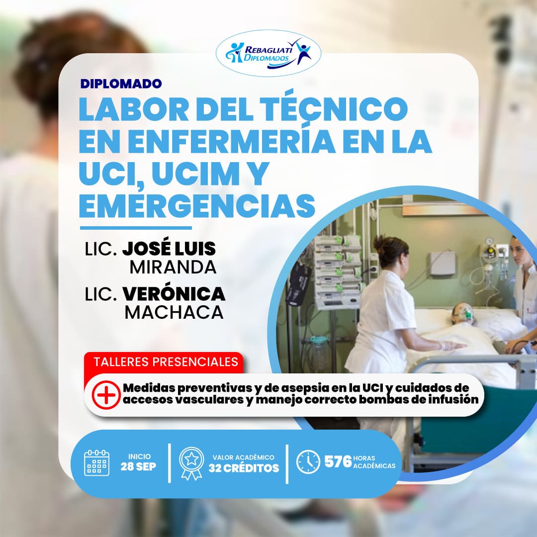 Labor del técnico en enfermería en la UCI, UCIM y emergencias